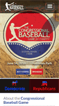 Mobile Screenshot of congressionalbaseball.org
